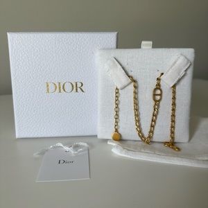 Petit CD choker gold necklace